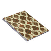 Blumenpaisley nahtlos Muster. Vintager Illustrat Notizblock (Rechte Seite)