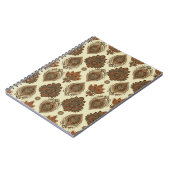 Blumenpaisley nahtlos Muster. Vintager Illustrat Notizblock (Linke Seite)