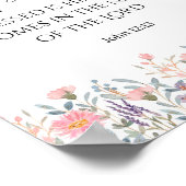 Blumenpalme Sonntagsschrift Print | Hosanna Bible Poster (Ecke)