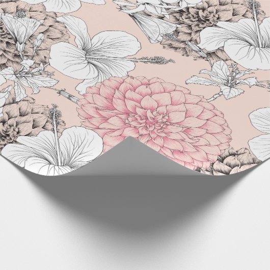 Blumenpapier, 30 cm x 2 m geschenkpapier (Ecke)