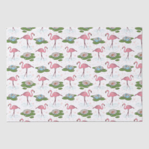 Blumenpapier aus rosa Flamingo Seidenpapier