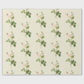 Blumenpapier, beige Rose, Blumenpapier Geschenkpapier (Flach)