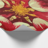 Blumenpapier, Blumenpapier Geschenkpapier (Ecke)