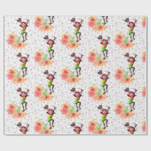 Blumenpapier, Blumenpapier, Skaten Geschenkpapier (Flach)