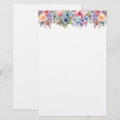Blumenpapier Briefpapier (Vorne/Hinten)