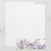 Blumenpapier Briefpapier (Vorne/Hinten)