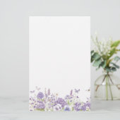Blumenpapier Briefpapier (Stehend Vorderseite)