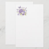 Blumenpapier Briefpapier (Vorne/Hinten)