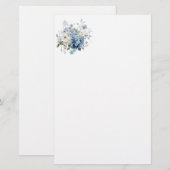 Blumenpapier Briefpapier (Vorne/Hinten)
