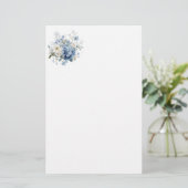 Blumenpapier Briefpapier (Stehend Vorderseite)