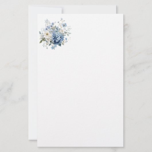 Blumenpapier Briefpapier (Vorderseite)