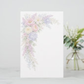 Blumenpapier Briefpapier (Stehend Vorderseite)
