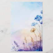 Blumenpapier Briefpapier (Vorderseite)