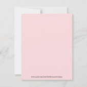 Blumenpapier-Collage Inspiration Wörterkarten Dankeskarte (Rückseite)