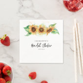 Blumenpapier für das Brautparty von Aquarellblumen Serviette (Beispiel)