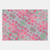 Blumenpapier für Liebe Geschenkpapier Set (Vorderseite 3)