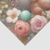 Blumenpapier für niedliche Waldtiere Seidenpapier (Detail)