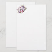 Blumenpapier für Schreibwaren Briefpapier (Vorne/Hinten)