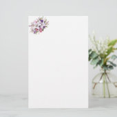 Blumenpapier für Schreibwaren Briefpapier (Stehend Vorderseite)