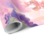 Blumenpapier für Wasserfarben Geschenkpapier (Rolleneckpunkt)
