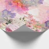 Blumenpapier für Wasserfarben Geschenkpapier (Ecke)