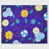 Blumenpapier Geschenkpapier (Flach)