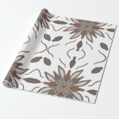 Blumenpapier Geschenkpapier (Ungerollt)