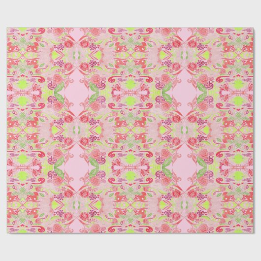 Blumenpapier Geschenkpapier (Flach)