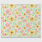 Blumenpapier Geschenkpapier (Flach)