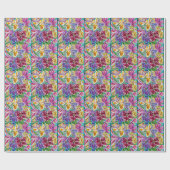 Blumenpapier Geschenkpapier (Flach)