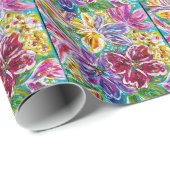 Blumenpapier Geschenkpapier (Rolleneckpunkt)