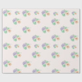 Blumenpapier Geschenkpapier (Flach)