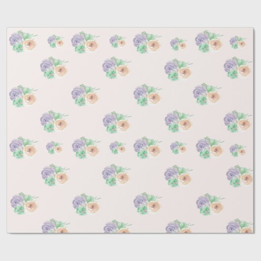 Blumenpapier Geschenkpapier (Flach)