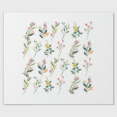 Blumenpapier Geschenkpapier (Flach)