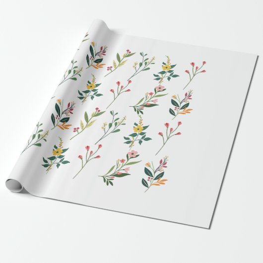 Blumenpapier Geschenkpapier (Ungerollt)