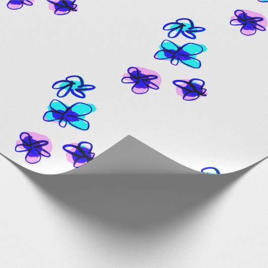 Blumenpapier Geschenkpapier (Ecke)