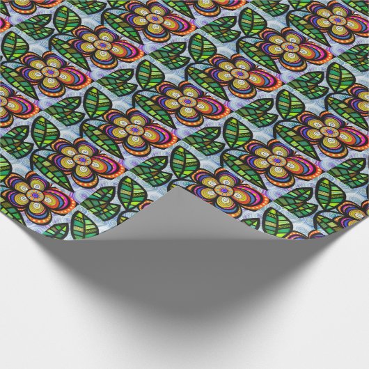 Blumenpapier Geschenkpapier (Ecke)