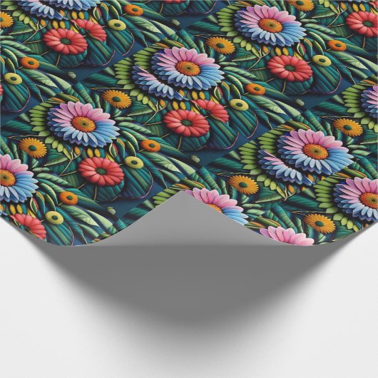 Blumenpapier Geschenkpapier (Ecke)