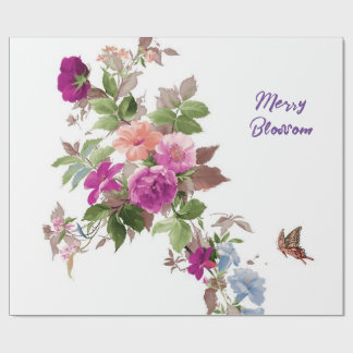 Blumenpapier Geschenkpapier