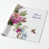Blumenpapier Geschenkpapier (Ungerollt)