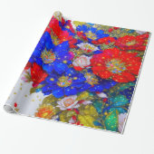 Blumenpapier Geschenkpapier (Ungerollt)