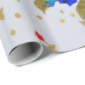 Blumenpapier Geschenkpapier (Rolleneckpunkt)