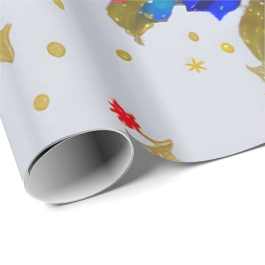 Blumenpapier Geschenkpapier (Rolleneckpunkt)