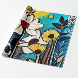 Blumenpapier Geschenkpapier