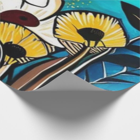 Blumenpapier Geschenkpapier (Ecke)