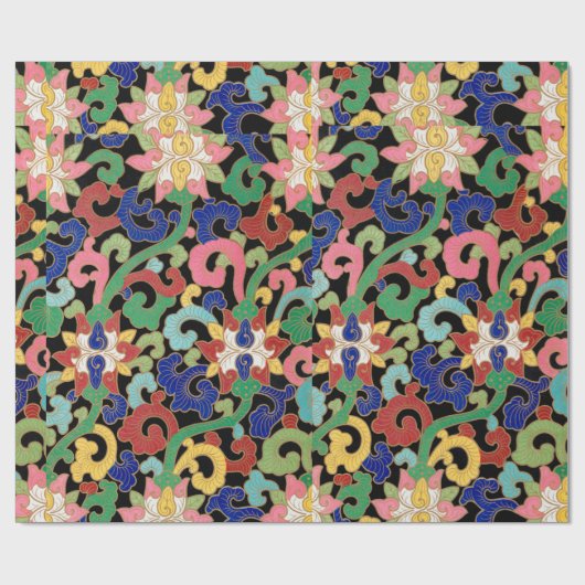 Blumenpapier Geschenkpapier (Flach)