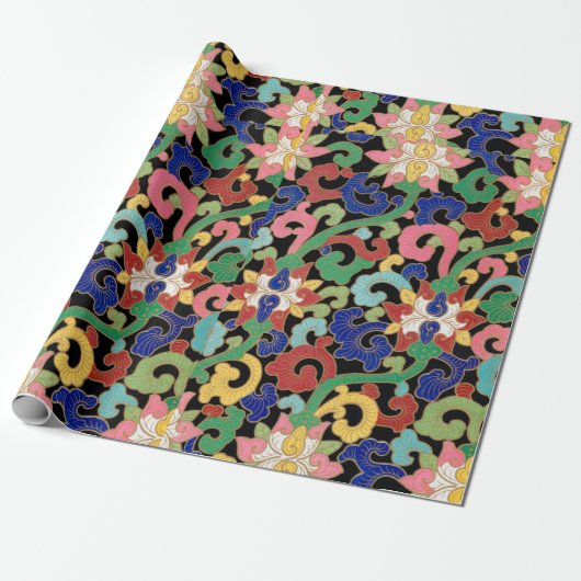 Blumenpapier Geschenkpapier (Ungerollt)