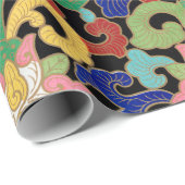 Blumenpapier Geschenkpapier (Rolleneckpunkt)