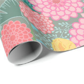 Blumenpapier Geschenkpapier (Rolleneckpunkt)
