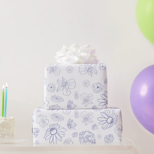 Blumenpapier Geschenkpapier